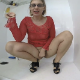 After stimulating herself with a dildo, a girl wearing glasses takes a shit on her shower floor. Warning: Extreme Scenes! 112MB, MP4 file. About 15 minutes.